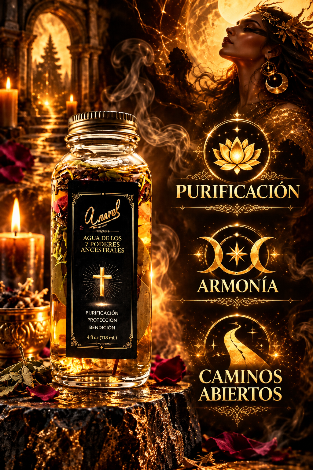 AGUA DE LOS 7 PODERES ANCESTRALES